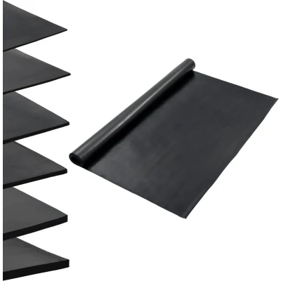 Afbeelding van vidaXL Vloermat anti slip 1 mm 1,2x2 m rubber glad
