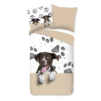 Afbeelding van Pure Kinderdekbedovertrek &quot;hondje&quot; Multi (140x200/220 cm) Microfiber