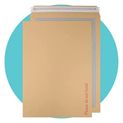 Afbeelding van Triplast 50 x A3 C3 Manilla Hard Board Back Enveloppen (457 324mm) Kartonnen achterkant, Gelieve niet te buigen envelop met Peel &amp; Seal Strip Perfect voor het verzenden, posten en opslaan van