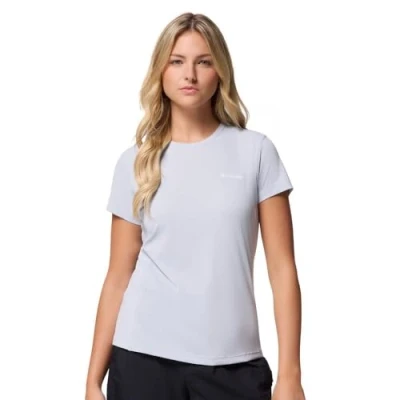 Afbeelding van Columbia Women&#039;s Zero Rules Light Short Sleeve Crew, Technical T Shirt, Cirrus Grey, S