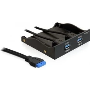 Afbeelding van Delock 61896 USB 3.0 voorpaneel 2 poorten met interne 19 pins header