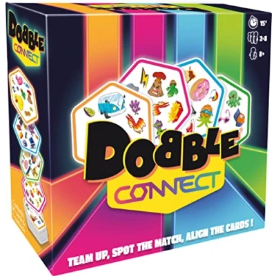 Afbeelding van Asmodee Dobble Connect Kortresponsief kaartspel, vanaf 8 jaar, voor 2 spelers, meer dan 20 minuten speelduur
