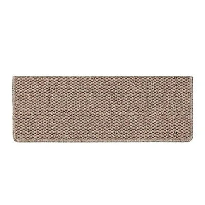 Afbeelding van casa pura Voordeelset trapmatten in sisal look plat weefsel met tijgereye structuur GUT zegel te combineren lopers 65x23,5 cm rechthoekig 15 matten een set (taupe)