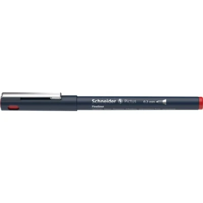 Afbeelding van 6x Fineliner Schneider Pictus 0,2 rood