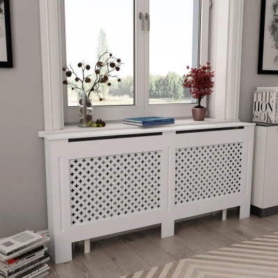 Afbeelding van Radiatorombouw 172x19x81,5 cm MDF wit