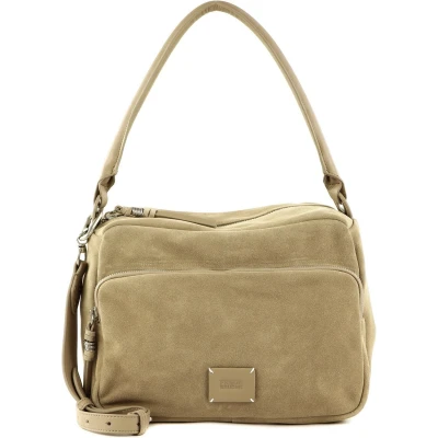 Afbeelding van FREDsBRUDER Leren Schoudertas Lucin Box Shoulderbag Sandy Beige