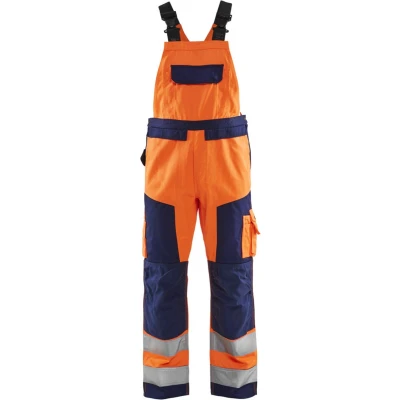 Afbeelding van Blaklader Bretelbroek High Vis 2660 1811 Oranje/Marineblauw C56