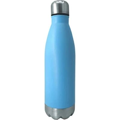 Afbeelding van NERTHUS FIH 641 eenvoudige wand blauw roestvrij staal 750 ml, water, herbruikbare fles, 29 x 7,5 cm
