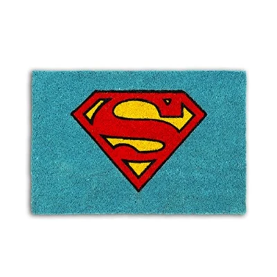 Afbeelding van Excelsa deurmat Superman 40x60x1.5 cm Lichtblauw.