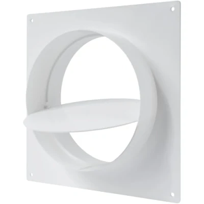 Afbeelding van Vent Systems 150 mm / 6&quot; Inch Flens voor ventilatiekanaalaansluiting Kunststof ventilatiepijp met ventiel kanaalconnector ronde flexibele of rechte buizen, ventilatiesysteem HVAC