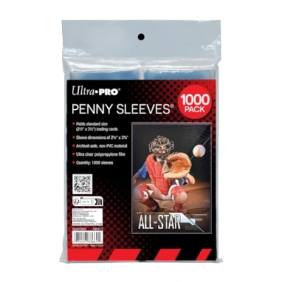 Afbeelding van Ultra Pro Clear Card Sleeves for Standard Size Trading Cards 1000 stuks 2.5&quot; x 3.5&quot;