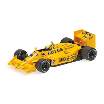 Afbeelding van Minichamps 540874312 Automodel 1987 Lotus Honda 99T Ayrton Senna, schaal 1:43