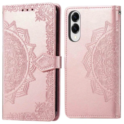 Afbeelding van Samsung Galaxy S25 Edge Hoesje Kunstleder imoshion Bookcase Rosé goud Telefoonhoesje