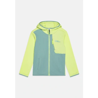 Afbeelding van Jack Wolfskin Actamic GRID Midlayer Runningjack voor kinderen, Maat: 164, Soft jade