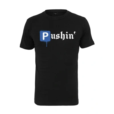 Afbeelding van Mister Tee Pushin Tshirt print, Heren, Maat: XL, Black