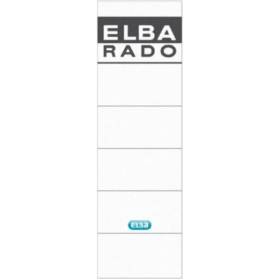 Afbeelding van Rugetiket Elba breed 59x190mm zelfklevend wit/grijs