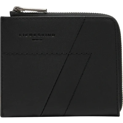 Afbeelding van LIEBESKIND BERLIN Kaarthoes Edda Calf Optic Nino Purse Black Zwart