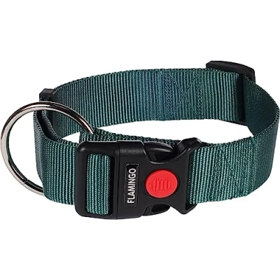 Afbeelding van Hondenhalsband Ziggi donkergroen 55 75 cm x 40 mm