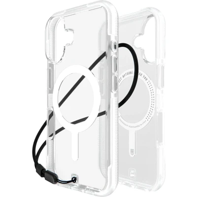 Afbeelding van Apple iPhone 16 MagSafe Hoesje Kunststof BodyGuardz Hardcase/Backcover Clear / White Telefoonhoesje Shockproof/Valbescherming