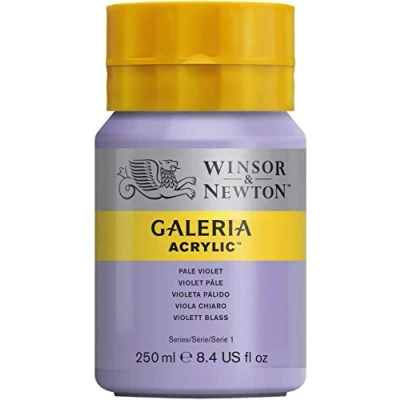 Afbeelding van Winsor &amp; Newton 2137444 Galeria acrylverf, hoge pigmentatie, lichtecht en verouderingsbestendig, romige vloeiende consistentie 250ml Pot, Pale Violet