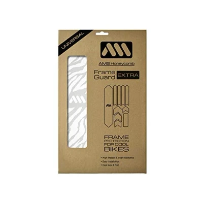 Afbeelding van All Mountain Style AMS Slagvaste framebescherming Extra Beschermt je fiets tegen krassen en deuken, Zebra Wit