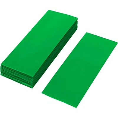 Afbeelding van ISOLATECH 100 stuks PVC krimpkous gesneden 72mm stukken groen zonder lijm platte maat 30mm (Ø19,1mm) krimpverhouding 2:1 voor het isoleren van 18650 oplaadbare batterijen ongelabeld (Ø19,1mm 72mm)