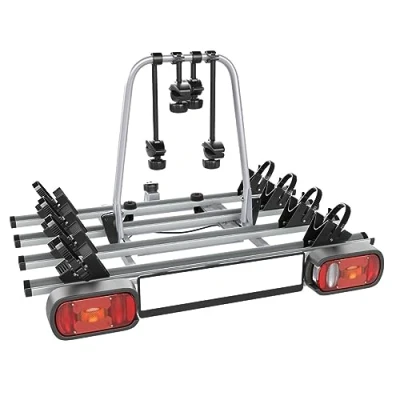 Afbeelding van AHAKA Ahiro4 trekhaak, fietsendrager voor 4 fietsen, inklapbaar, afsluitbaar, van staal en aluminium
