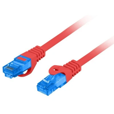 Afbeelding van Stevige UTP netwerkkabel categorie 6 Lanberg PCF6A 10CC 0050 R Rood 50 cm