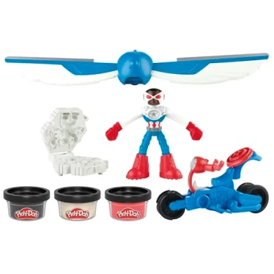 Afbeelding van Play Doh Marvel Captain America Motorsnijder, speelset