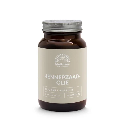 Afbeelding van Mattisson Hennepzaadolie 1000mg, 60 capsules