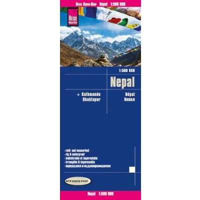 Afbeelding van Reise Know How Landkarte Nepal 1:500.000: reiß und wasserfest (world mapping project)
