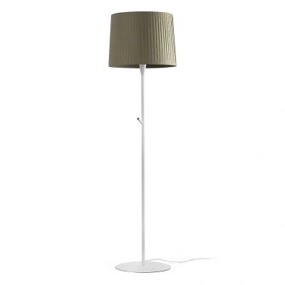 Afbeelding van Faro Lighting Samba Vloerlamp Ronde Tappered Shade Green, E27