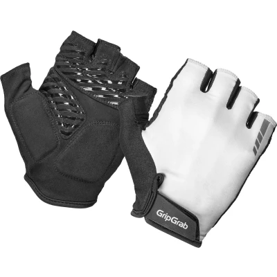 Afbeelding van GripGrab ProRide RC Max Korte Vinger Zomer Fietshandschoenen met Padding Wit Heren Maat M