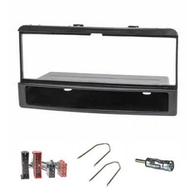 Afbeelding van tomzz Audio 2415 026 Radio installatie frame Set geschikt voor Ford Focus Fiesta Escort Cougar Puma Mondeo Transit met opbergvak, radioadapter iso, antenne adapter iso Din, ontgrendeling bar