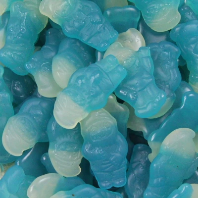 Afbeelding van Haribo Kabouters 1 Kilo Schepsnoep Snoep Blauw en Wit