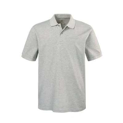 Afbeelding van JP 1880 Piquee poloshirt voor heren, grijs gemêleerd, 3XL EU