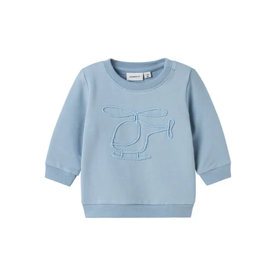 Afbeelding van Name It baby jongens trui KOPTER Blue Regular Fit