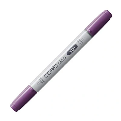 Afbeelding van COPIC Ciao Marker Type V 09, Violet, veelzijdige layout marker, op alcoholbasis, met een medium breedte en penseelpunt