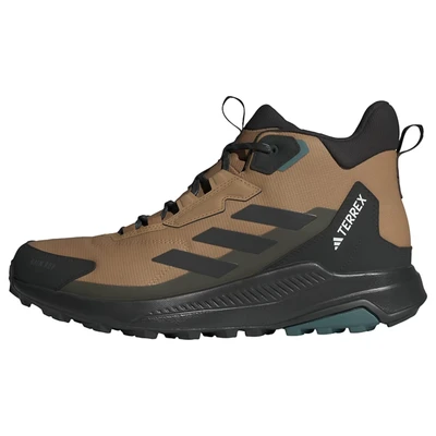 Afbeelding van adidas Heren TERREX Anylander Mid RAIN.RDY Hiking Shoes, Cardboard/Core Black/Shadow Olive, 41 1/3 EU