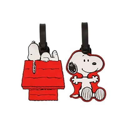 Afbeelding van Pinda&#039;s Snoopy Rood, Wit &amp; Zwart 2 Stuk Bagage