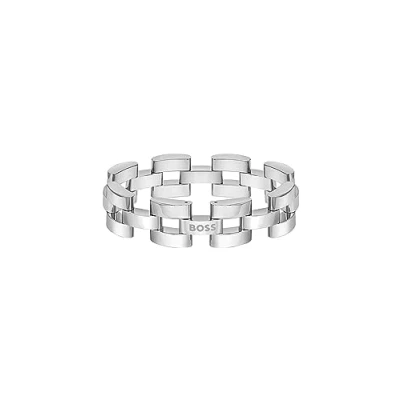 Afbeelding van BOSS SWAY Armband Silver coloured, Heren, Maat: One Size, coloured