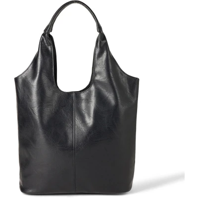 Afbeelding van De Drop Morgan zachte hobo tas, zwart, één maat