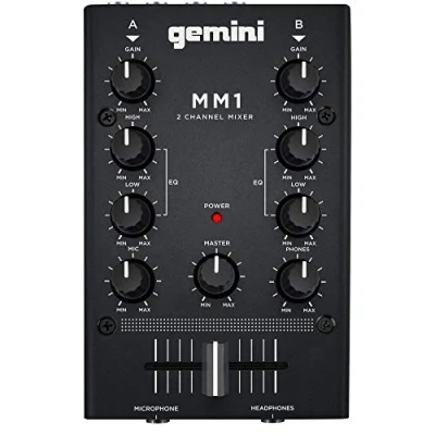 Afbeelding van Gemini MM 1 Mini 2 kanaals DJ Mixer