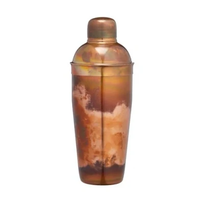 Afbeelding van BarCraft RVS iriserende koperen afwerking cocktailshaker met ingebouwde zeef