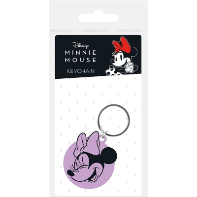 Afbeelding van Disney Minnie Mouse Face Rubber Keychain