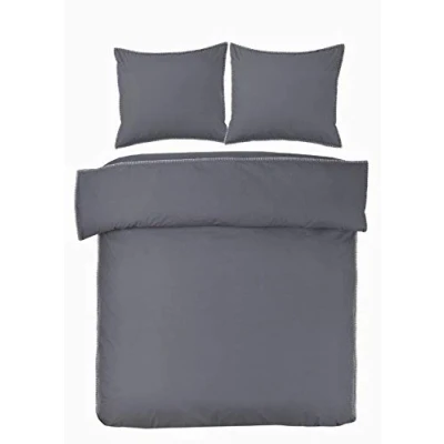 Afbeelding van Dekbedovertrek Papillon Wellington Grijs Percal 200 x / 220 cm 2 Persoons