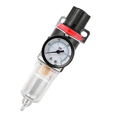 Afbeelding van 1/4 &#039;&#039; Olie Waterafscheider Drukregelaar Voor Compressor Filterregelaar Perslucht Met Manometer Olieafscheider Luchtcompressor Filters Persluchtcompressoren En Pneumatisch Gereedschap