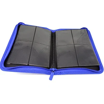 Afbeelding van Docsmagic.de Pro Player 4 Pocket Zip Album Dark Blue 160 Card Binder MTG PKM YGO