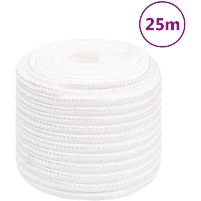 Afbeelding van vidaXL Boottouw 16 mm 25 m polypropyleen volwit