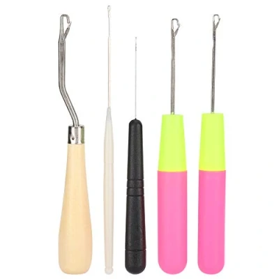 Afbeelding van 5 stks/set Naaien Klink Haak Set Tool Gebogen Tong Haaknaald Kit DIY Levert voor Breien